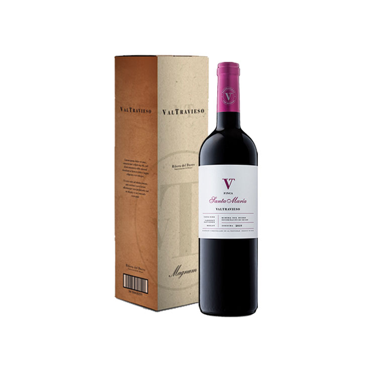 Caja de cartón de vino Valtravieso Finca Santa María, 1 unidad