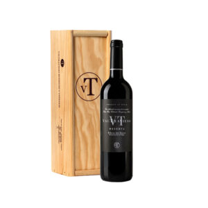 Caja de madera de vino Valtravieso Reserva, 1 unidad