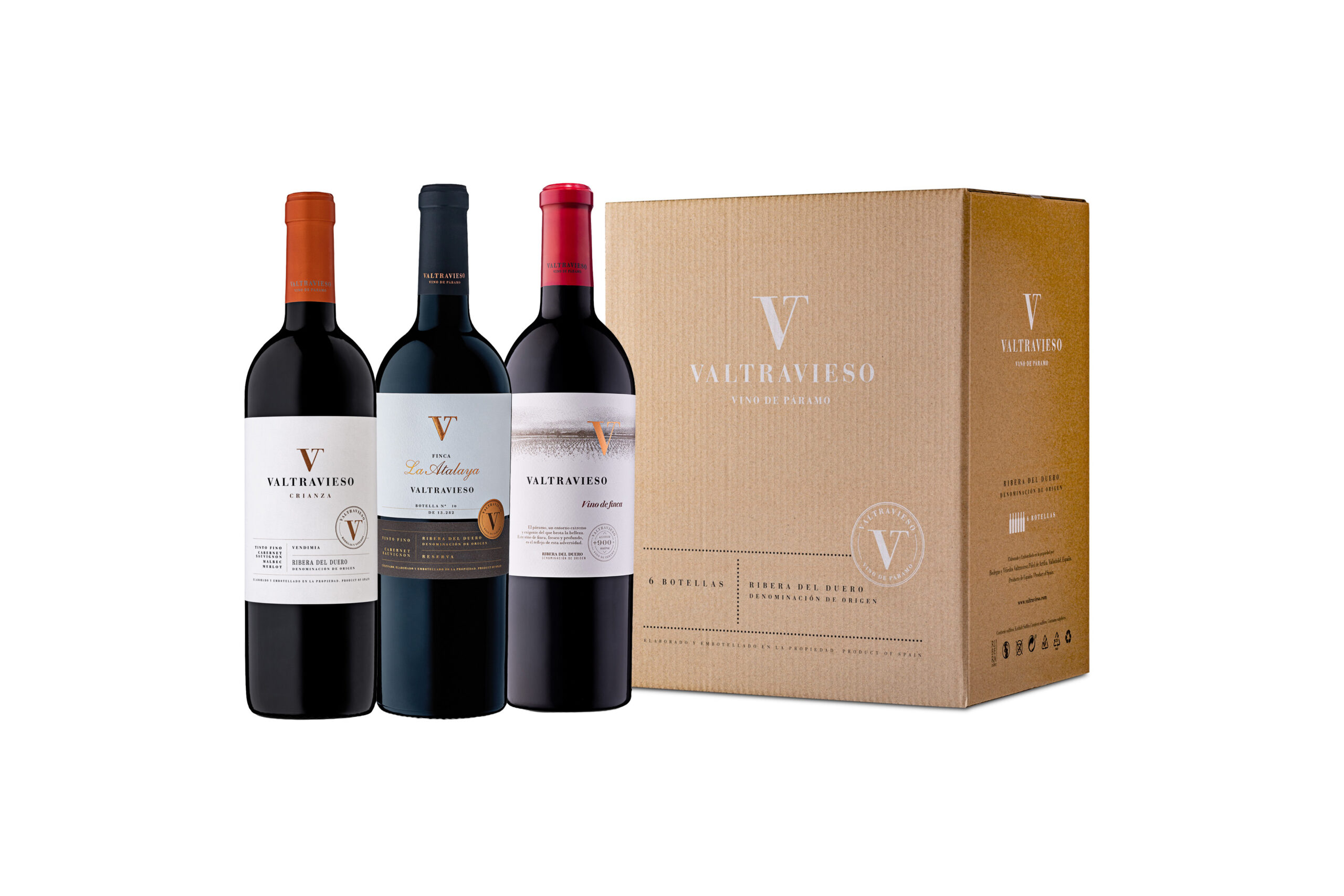Selección Vendimia 2026 6 botellas: 2 botella Valtravieso crianza + 2 botella Finca la Atalaya reserva + 2 botella Vino de Finca