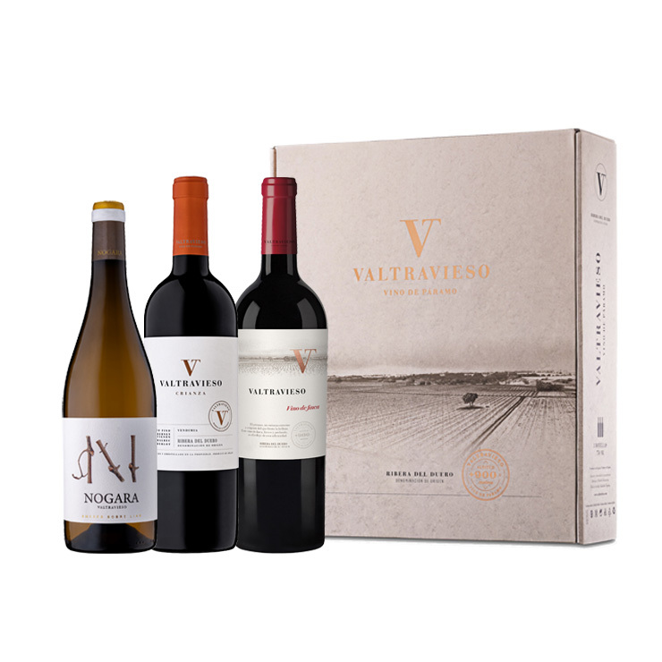 Selección Vendimia 2026 3 botellas: 1 botella Nogara 8 meses + 1 botella Valtravieso crianza + 1 botella Valtravieso Vino de Finca