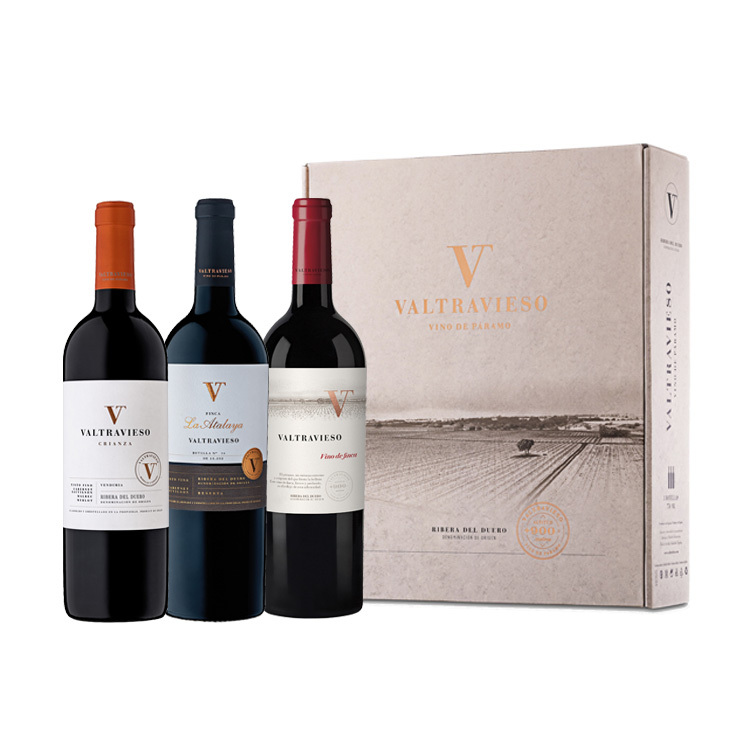 Selección Vendimia 2026 3 botellas: 1 botella Valtravieso crianza + 1 botella Finca la Atalaya reserva + 1 botella Vino de Finca
